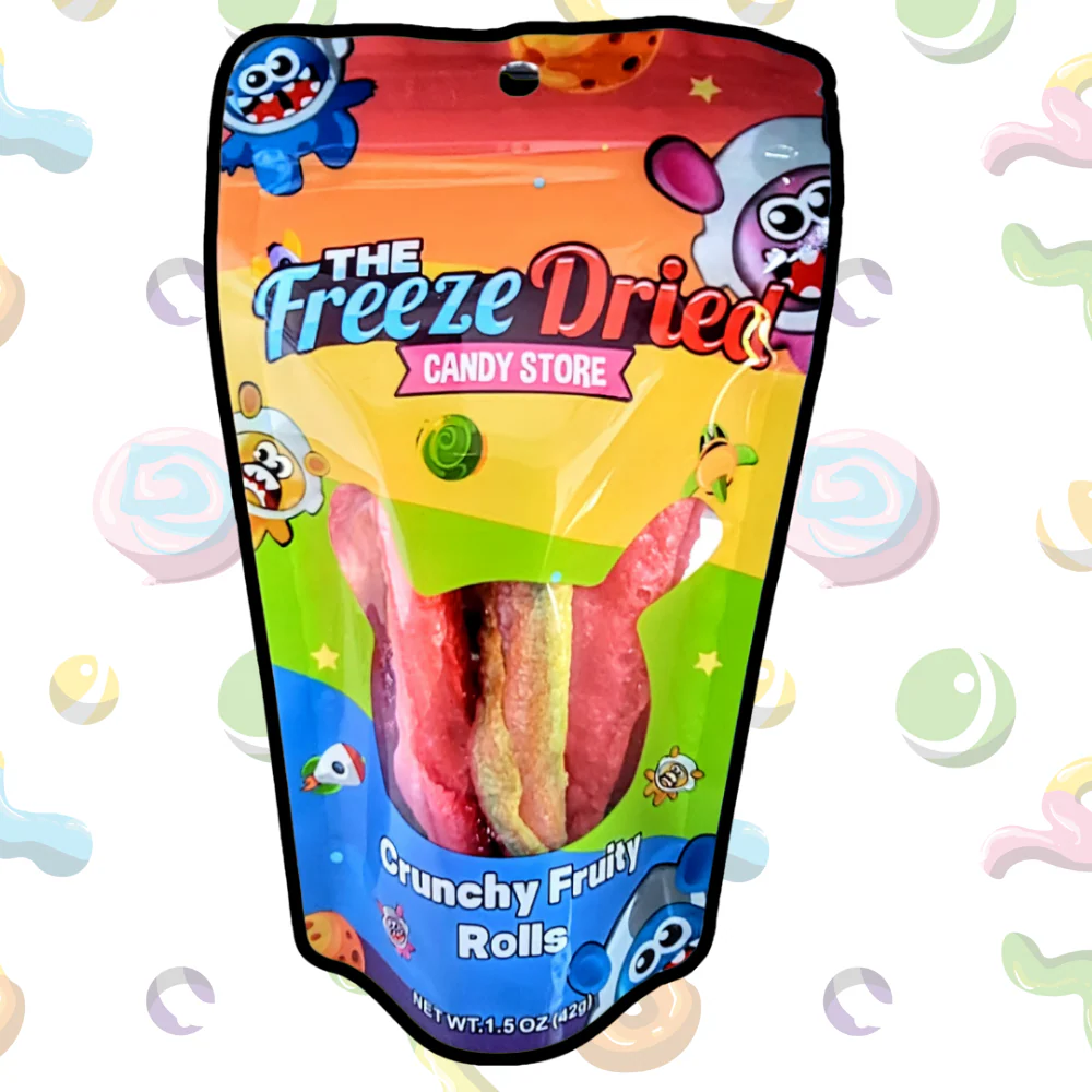 Crunchy Fruity Rolls - 6pk - Freeze Dried - The Freeze Dried Candy Store - Fruity Rolled Candy - Image 2