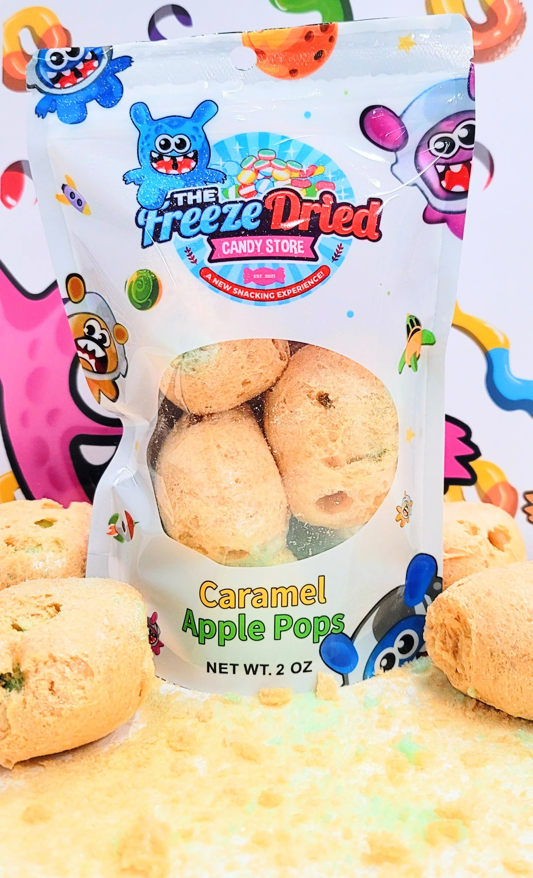 Freeze Dried Caramel Apple Pops - Image 2